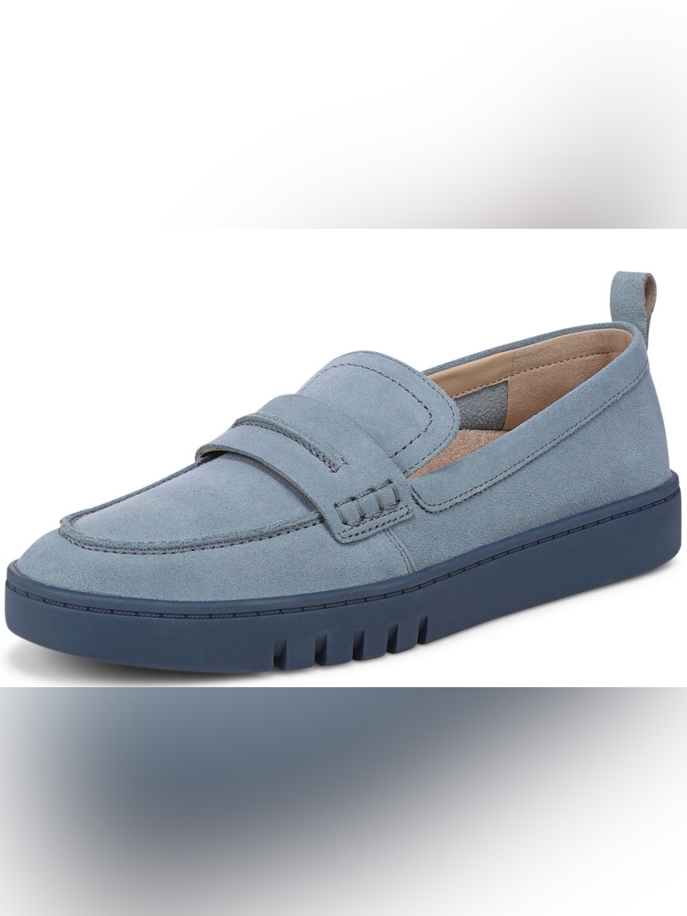 Vionic Women’s Light Blue Suede Penny Loafers Size 9 - Picture 6 of 16